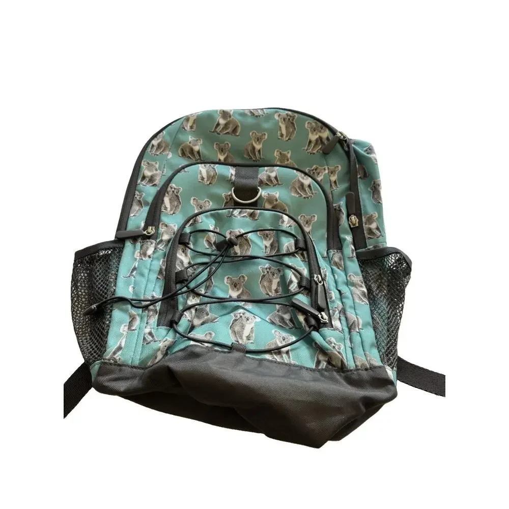Pottery Barn Teen Gear Up Backpack Koala Bear Teal Pool School Bag Laptop Bungee